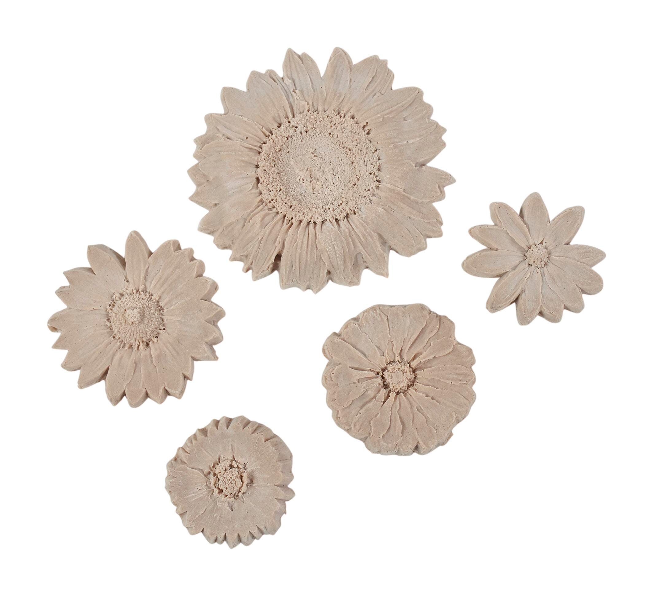 Sax Flower Prints, Assorted Sizes, Tan, Set of 5, Item Number 403209